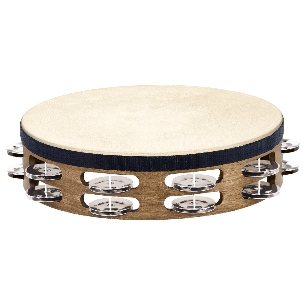 Meinl Holz-Tamburin Mit Fell Braun Nuss