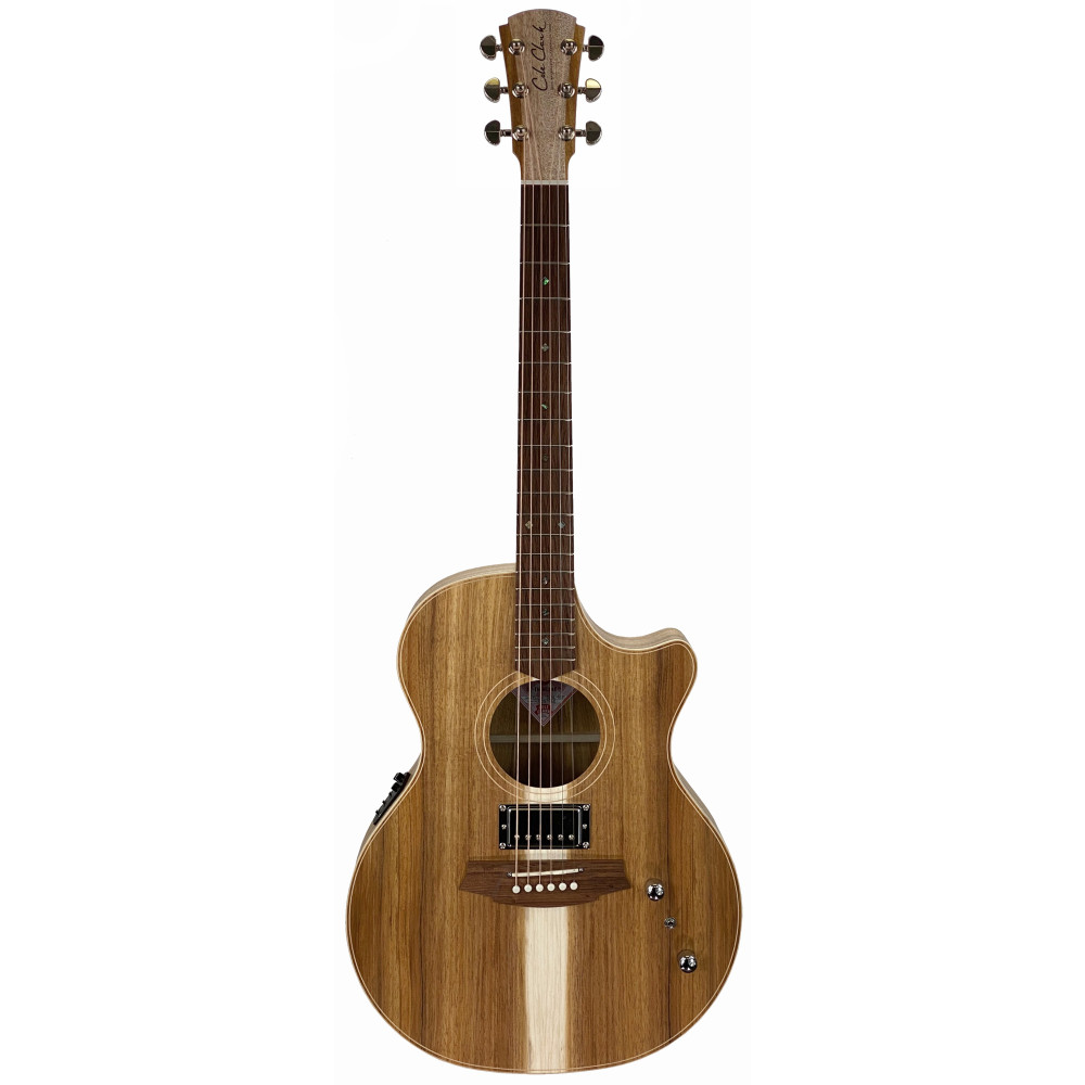 Gitarre Cole Clark Tl2ec-blbl-hu Koffer