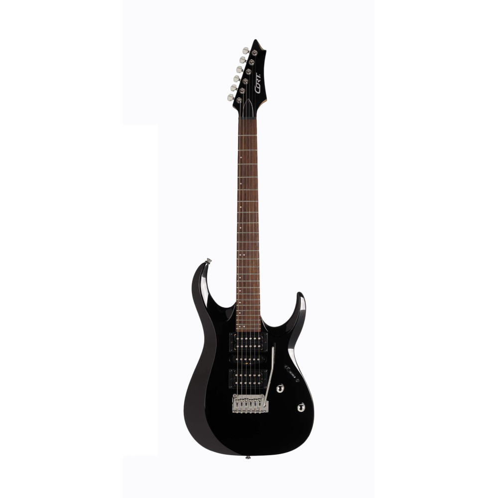 Cort X200 Gitarre Hochglanz-Schwarz