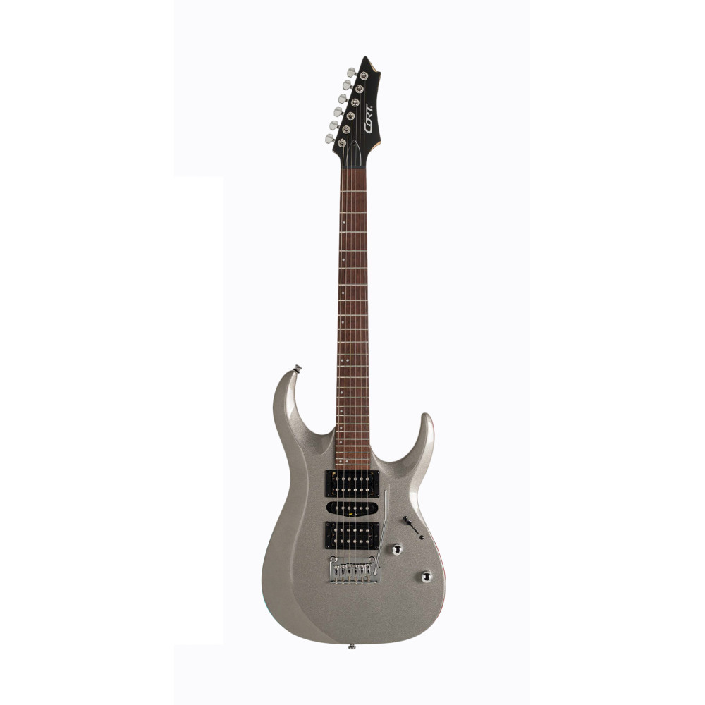 Cort X200 Gitarre Glänzend Grau
