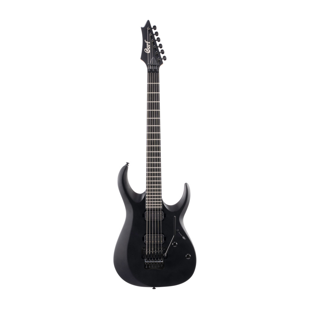 Cort X500 Menace E-Gitarre Schwarz Satiniert