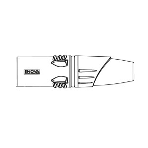 Enova Xlr Stecker Männlich Schwarz