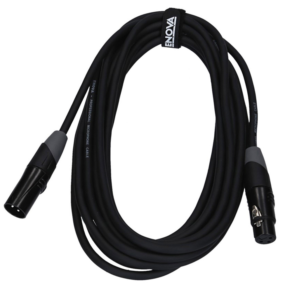 Enova XLR-Mikrofonkabel 6 m Schwarz
