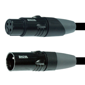 Enova XLR-Mikrofonkabel 6 m Schwarz