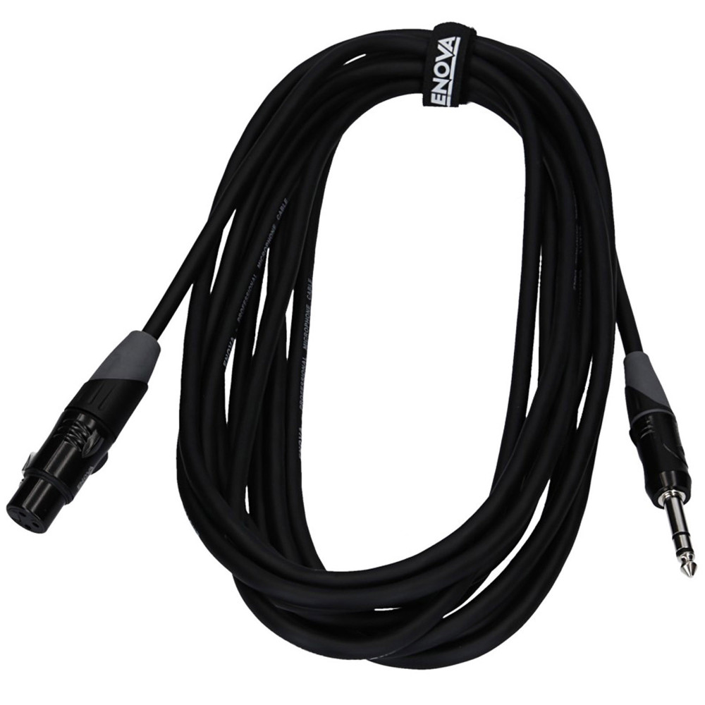 Enova Mikrofonkabel XLR F - Klinke St 1m