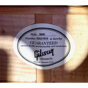 Gibson Dove 2007 Antique Natural