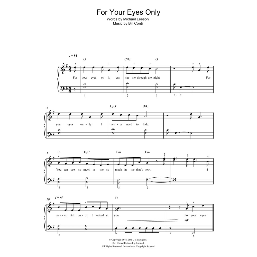 For Your Eyes Only