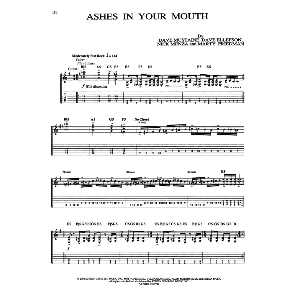 Ashes In Your Mouth
