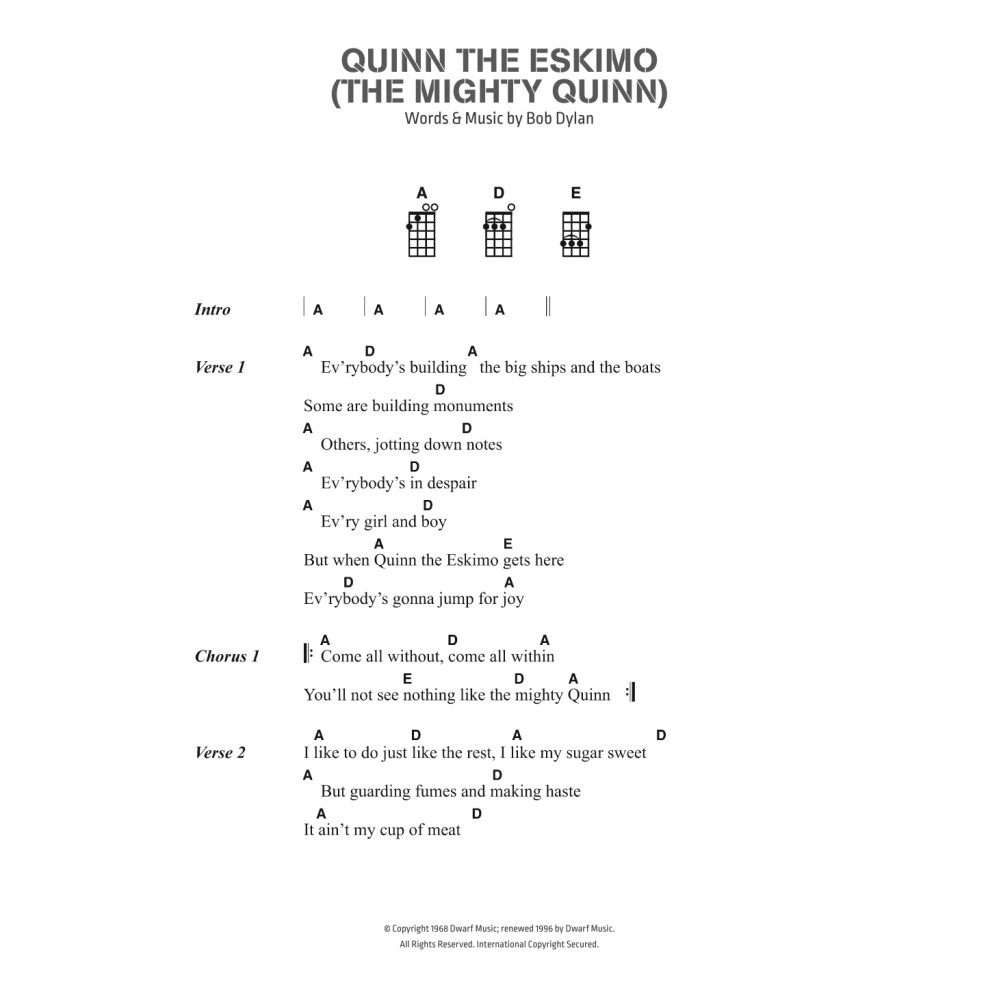 Quinn The Eskimo (The Mighty Quinn)