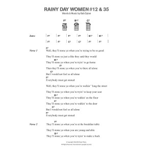 Rainy Day Women 12 and 35