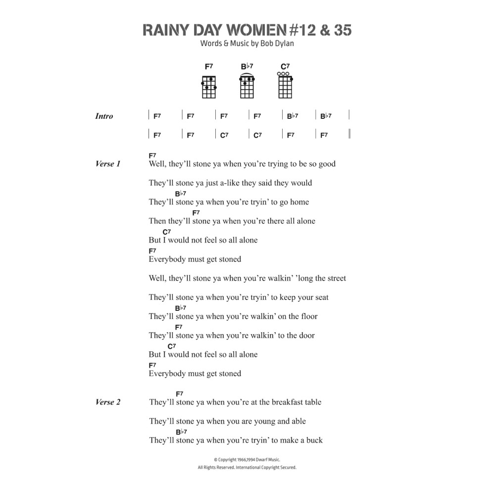 Rainy Day Women 12 and 35