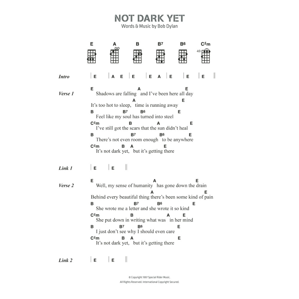 Not Dark Yet