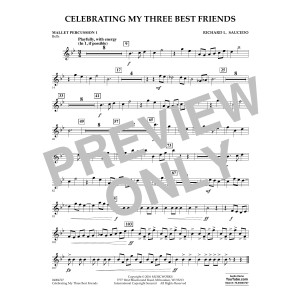 Celebrating My Three Best Friends - Mallet Percussion 1