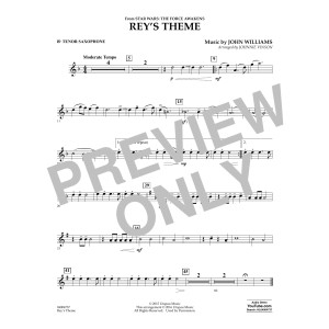Rey's Theme (from Star Wars: The Force Awakens) - Bb Tenor Saxophone