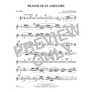 Prayer of St. Gregory (Educational Edition) - Solo Oboe
