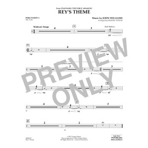 Rey's Theme (from Star Wars: The Force Awakens) - Percussion 2
