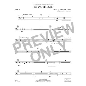 Rey's Theme (from Star Wars: The Force Awakens) - Timpani