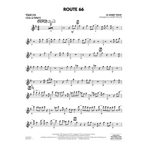 Route 66 (Key: F) - Tenor Sax Solo (Vocal Alt)