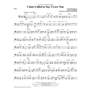 I Just Called to Say I Love You - Bass