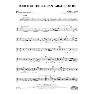 March of the Belgian Paratroopers - Pt.4 - Bb Tenor Sax/Bar. T.C.