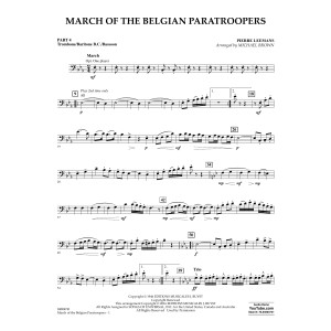 March of the Belgian Paratroopers - Pt.4 - Trombone/Bar. B.C./Bsn.