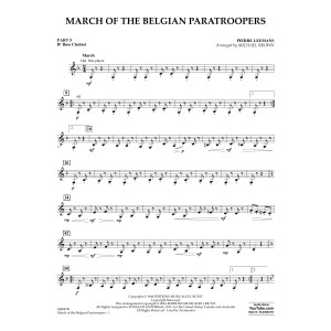 March of the Belgian Paratroopers - Pt.5 - Bb Bass Clarinet