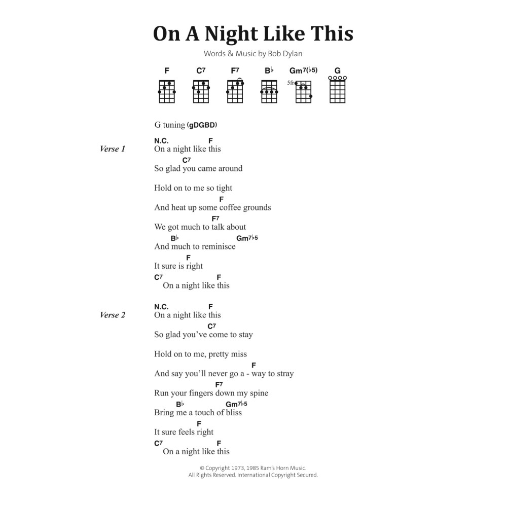 On A Night Like This
