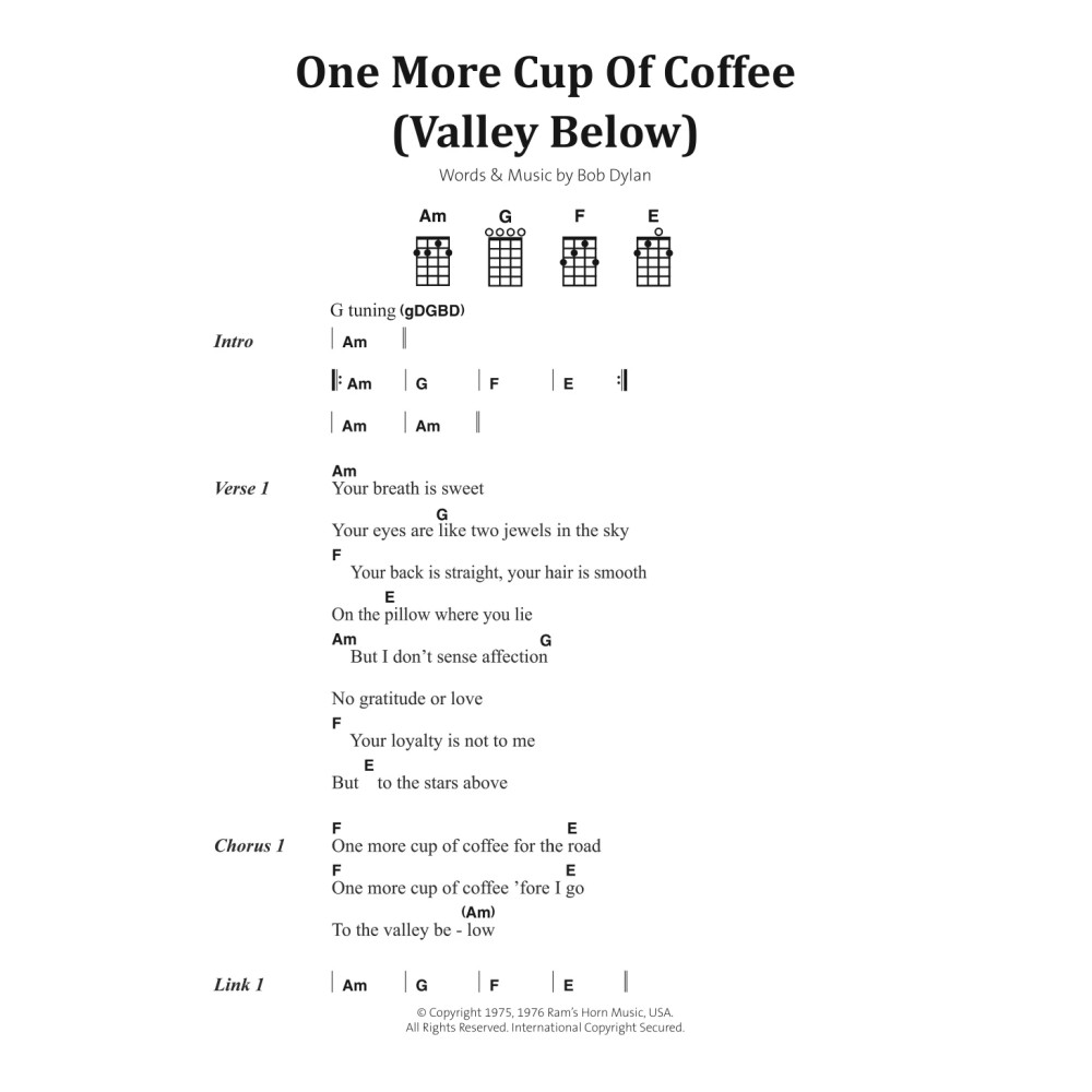 One More Cup Of Coffee (Valley Below)