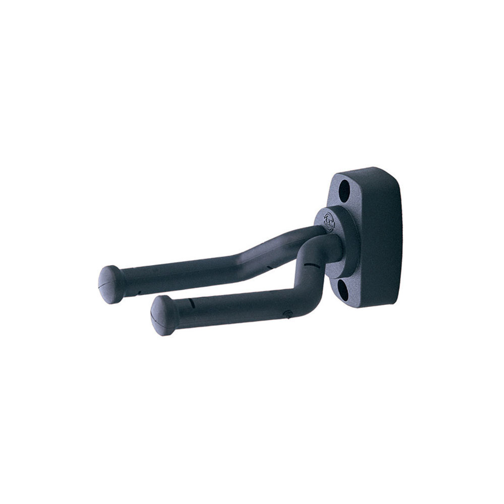 Km Wandhalterung Gitarre Front Schwarz