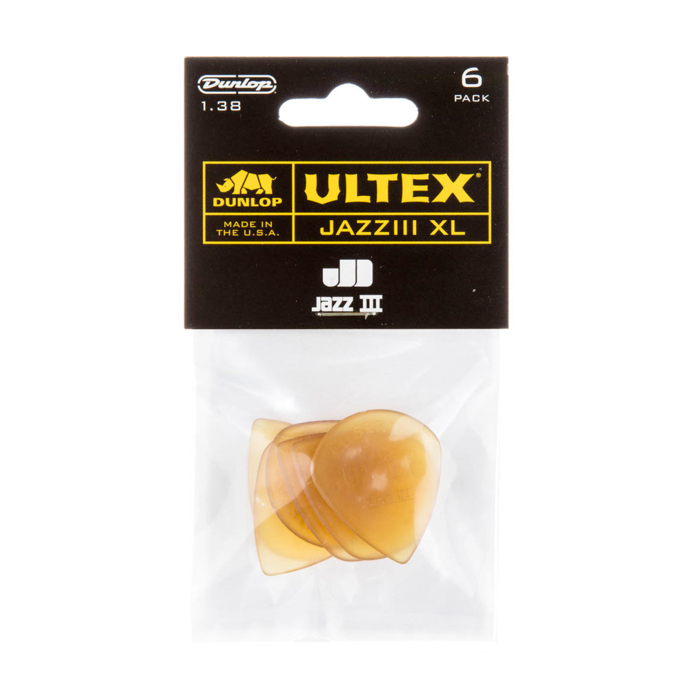 Beutel 6 Plektren Dunlop Ultex Jazz Iii