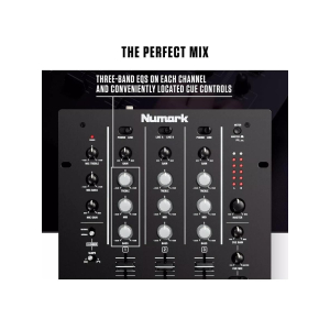 Numark M4 is a professional 3-channel DJ mixer. Its rugged build and ergonomic design make it ideal for DJs of all levels. With