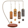 Set 4 Chimes Sonic Energy Bambus Halterung