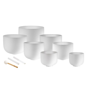Set Singing Bowl Sonic Energy Crystal