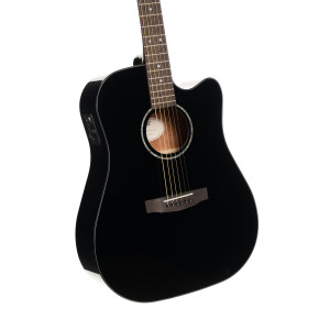Cort Earth60ce Gitarre Schwarz