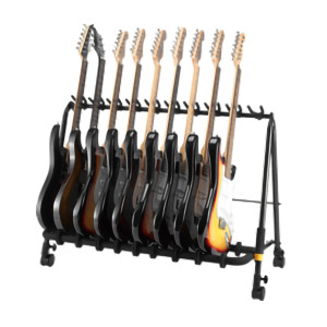 Hercules Rack für 5 Gitarren mit Rollen