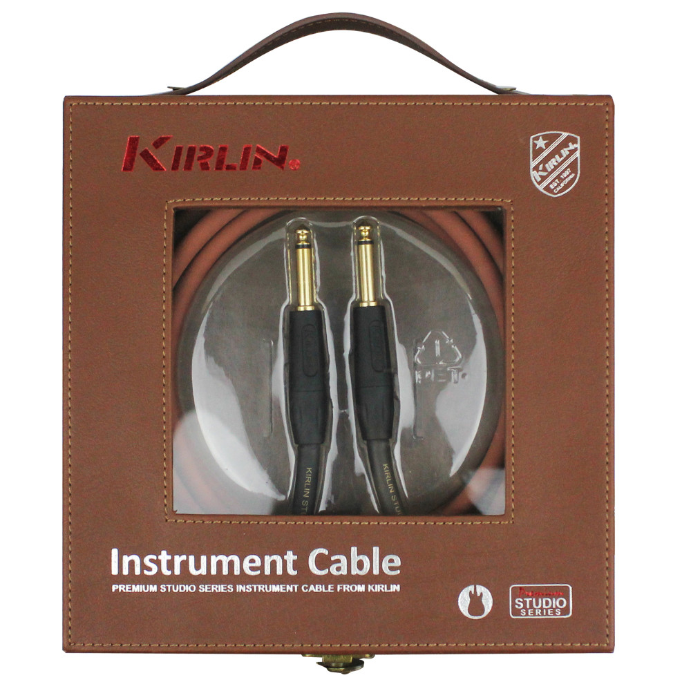Kirlin Gitarrenkabel 3m Klinke Klinke Braun