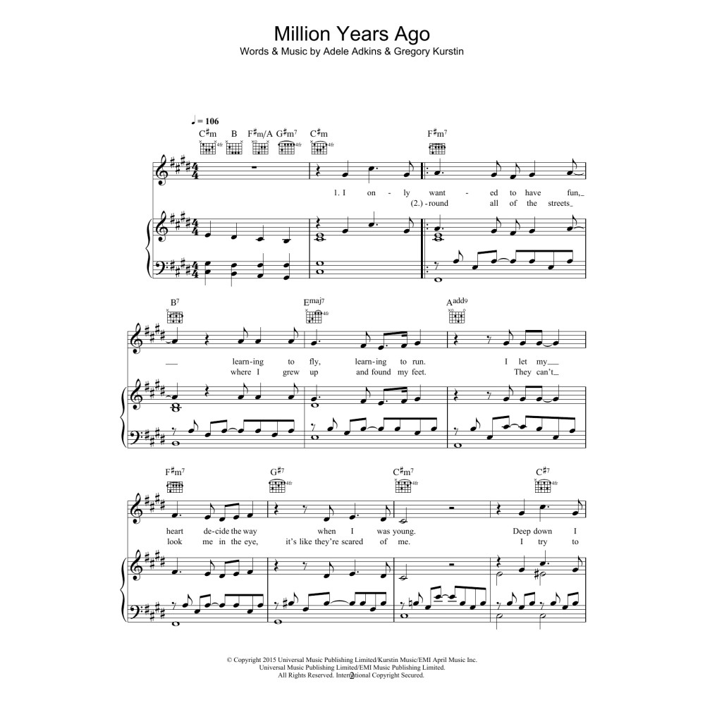 Million Years Ago