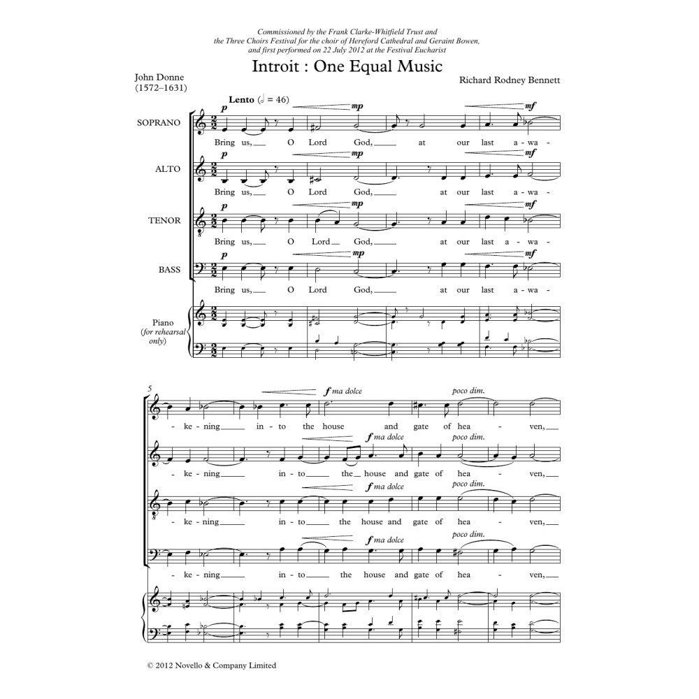 Introit: One Equal Music