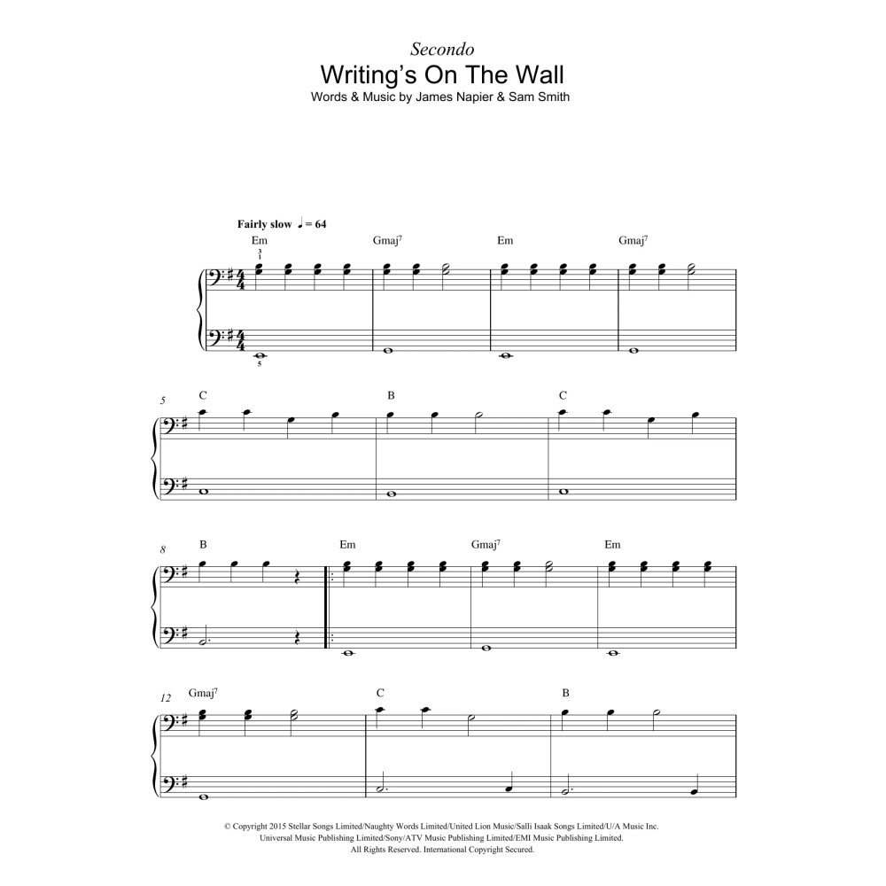 Writing's On The Wall (from James Bond: Spectre)