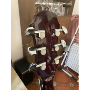 La Aria AW-20 CEW es una guitarra electroacústica de alta calidad que combina la belleza clásica de la madera de caoba con la 