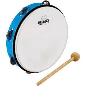 Tamburin Nino Abs 8" + Cymb, Blau