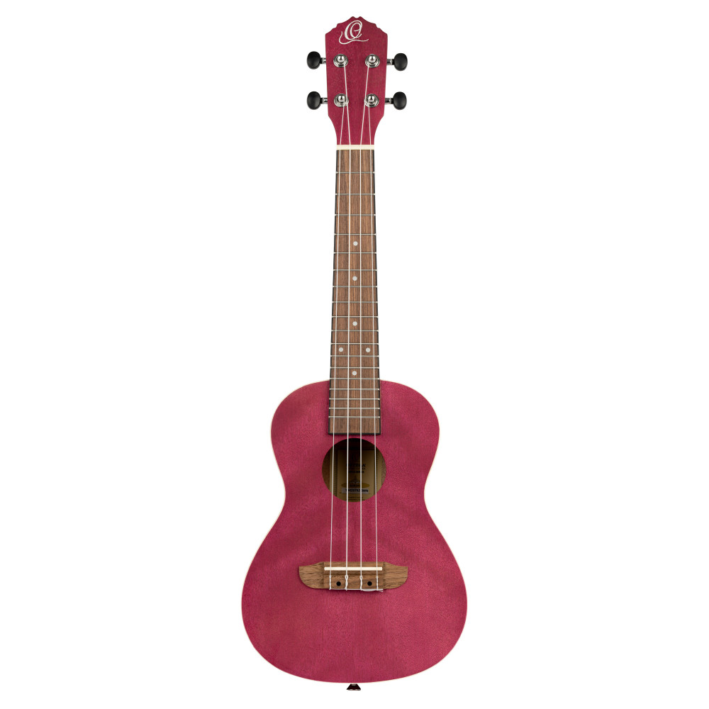 Konzert-Ukulele Ortega, Okoumé, Rubinrot