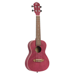 Konzert-Ukulele Ortega, Okoumé, Rubinrot