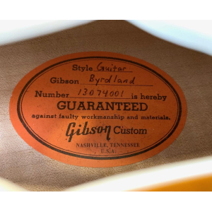 Gibson Byrdland 2014 Vintage Sunburst Custom Shop