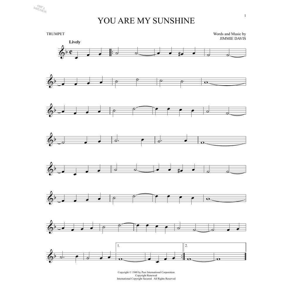 You Are My Sunshine