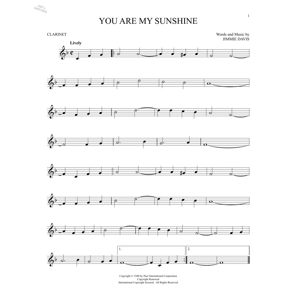 You Are My Sunshine