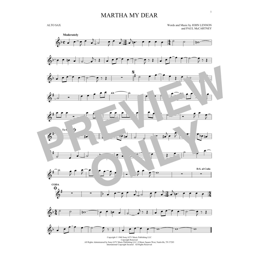 Martha My Dear