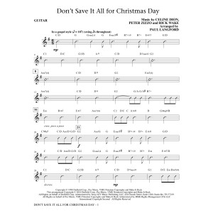 Don't Save It All for Christmas Day - Guitar