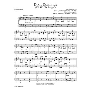 Dixit Dominus Instrumental Parts - Harpsichord