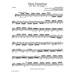 Dixit Dominus Instrumental Parts - Violin 1